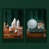 3 Farbe LED-Licht HD-Spiegel Kosmetikbox Kosmetikorganiser Produktbild-Vorschau 2