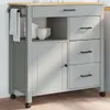 A kitchen cart with drawers and a cabinet. Podgląd zdjęcia produktu