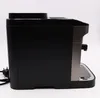 Side view of a black and gray coffee machine on a white background. Produktbild-Vorschau