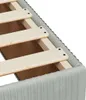Design Boxspringbett mit Matratze Hellgrau 100x200 cm Samt, Produktbild-Vorschau 11