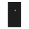 A black metal cabinet with a digital lock on a white background. Produktbild-Vorschau
