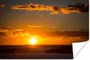 MuchoWow® Poster Sonnenuntergang mit Wolken 180x120 cm - Produktbild-Vorschau 2