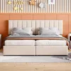 Polsterbett(180x200cm,Beige)hydraulisches Stauraumbett, Produktbild-Vorschau 2