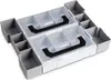 A modular storage organizer with multiple compartments. Podgląd zdjęcia produktu