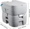 SucceBuy Tragbare Toilette mit 30 L abnehmbarem Produktbild-Vorschau 8