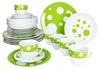 Servizio combinato Pula verde 30 pezzi stoviglie a pois Anteprima dell’immagine prodotto 1