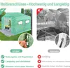 TRMLBE Szklarnia 3x2x2m 6㎡ Szklarnia foliowa HDPE+LDPE+rura Podgląd zdjęcia produktu 5