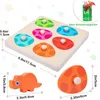 Montessori houten puzzel dinosaurus – Productafbeelding-voorbeeld 3