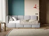 Selsey Cloudy - Lit rembourré, tissu en velours gris clair, Voir les images du produit 2