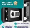 Deuba® Tresor Safe 31x20x20cm Doppelstahlbolzen Stahltür Produktbild-Vorschau 2