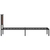 Metallbett ohne Matratze Braun Eichen-Optik 75x190 cm Produktbild-Vorschau 4