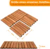 Jopassy set di 55 piastrelle in legno acacia 5m² piastrelle Anteprima dell’immagine prodotto 2