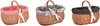 Panier tressé noir avec anse, grand, idéal pour les courses Voir les images du produit 6