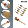 KOTARBAU® 10er Set Rundpinsel 70 mm Ringpinsel Lasurpinsel Produktbild-Vorschau 2