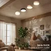 Briloner Plafonnier LED abat-jour en tissu Ø30x10,5 cm rond Voir les images du produit 4