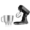A black stand mixer and a silver mixing bowl are displayed on a white background. Náhľad obrázku produktu
