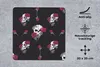 MuchoWow® Mauspad Mousepad Mädchen - Totenkopf - Rosen - Produktbild-Vorschau 3