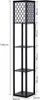 GOPLUS 3-Regal Stehleuchte, Standlampe Holz, Standleuchte, Produktbild-Vorschau 3