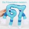 A plush toy shaped like the numbers 6 and 7, held by a hand against a white background. Produktbild-Vorschau