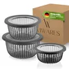 Lot de 3 bols Viwares avec couvercles empilables (6 pièces) Voir les images du produit 1