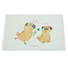 Mr. & Mrs. Panda Glas Schneideplatte Mops Verliebt - Weiß - Produktbild-Vorschau 3