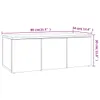 vidaXL TV-Schrank Sonoma-Eiche 80x34x30 cm Holzwerkstoff Produktbild-Vorschau 9