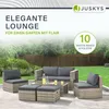 Juskys Polyrattan Gartenmöbel Set Salou inkl. Abdeckung - Produktbild-Vorschau 7