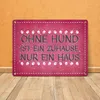Ohne Hund ist ein Zuhause nur ein Haus Metallschild in pink Produktbild-Vorschau 4