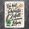 Du bist der schönste Zufall in meinem Leben Metallschild Produktbild-Vorschau 2