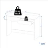 KOMTO Desk NOVA2 – Schreibtisch Weiß mit 2 Schubladen, Produktbild-Vorschau 5