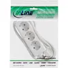 InLine® 16431W Zásuvková lišta, 3-cestný uzemňovací Náhľad obrázku produktu 3
