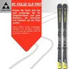 A promotional image for Fischer RC Pulse SLR PRO skis, featuring text descriptions and a pair of skis. Produktbild-Vorschau