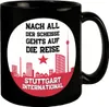 Stuttgart Europapokal Tasse in Schwarz mit Spruch Stuttgart Produktbild-Vorschau 1