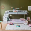Lits superposés pour enfants 190x90cm blanc CELESTINE Voir les images du produit 2