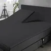 Eleganzzz Split-Topper-Spannbetttuch Perkal – Anthrazit  – Produktbild-Vorschau 3