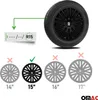 15" Zoll Radkappen Schwarz Radzierblenden Radblenden Produktbild-Vorschau 4