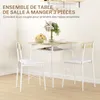 HOMCOM Ensemble table et chaises, table de cuisine avec Voir les images du produit 3