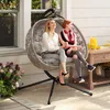 Outsunny hangstoel, tweepersoons hangstoel met kussen, Productafbeelding-voorbeeld 16