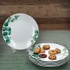 Eukalyptus 18dílná snídaňová sada porcelán 6 osob talíř Náhled obrázku produktu 3