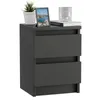 Nachttisch Beistelltisch schwarz 30x28x41,2 cm - mit zwei Produktbild-Vorschau 3
