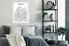 MuchoWow® Poster Stadtplan - Schwarz und weiß - Den Haag Produktbild-Vorschau 4