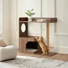 Arredi a parete per gatti, con tiragraffi e cuccia Anteprima dell’immagine prodotto 1