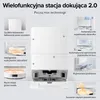 Collage illustrating the features of a multi-functional docking station for a robot vacuum cleaner. Podgląd zdjęcia produktu