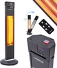 Promiennik podczerwieni AREBOS 2000 W, z pilotem zdalnego Podgląd zdjęcia produktu 1