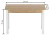 Rozkladací jedálenský stôl 120 (160) x67 cm KONIAS - zlatý Náhľad obrázku produktu 6