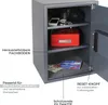 Möbeltresor mit Elektronikschloss von HMF mit den Maßen 50 x 35 x 31 cm in Anthrazit Produktbild-Vorschau