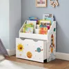 SONGMICS Kinderregal mit 3 Fächern, Spielzeugkiste mit Produktbild-Vorschau 3