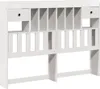 vidaXL Kopfteil mit Stauraum Weiß 150 cm Massivholz Kiefer Produktbild-Vorschau 1