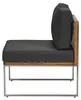 home24 Loungesofa - 3-teilig - Webstoff / Teak Massiv Produktbild-Vorschau 8