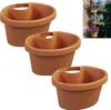 Vaso da fiori per tubo di drenaggio - set di 3 - 27 x 23 x Anteprima dell’immagine prodotto 2
